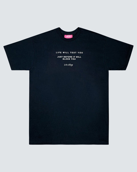 acia x Vex King Quote T-shirt - Black