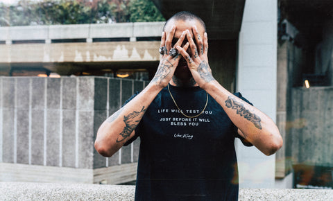 acia x Vex King Quote T-shirt - Black
