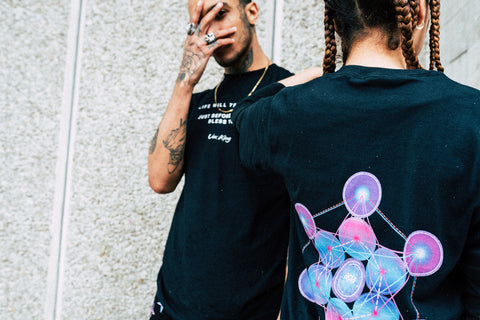 acia x Vex King Quote T-shirt - Black