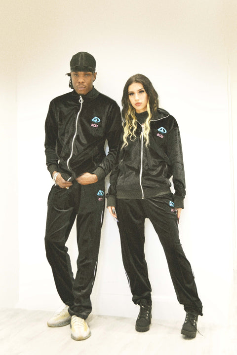 Double Logo Velour Lounge Pants