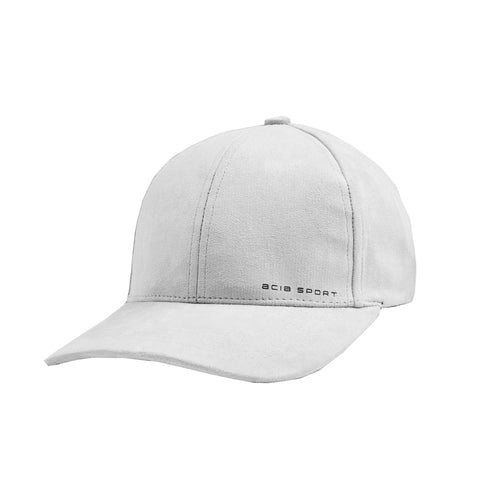 Suede 6 Panel With Strap Badge - Grey