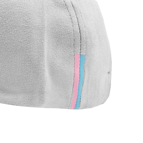 Suede 6 Panel With Strap Badge - Grey