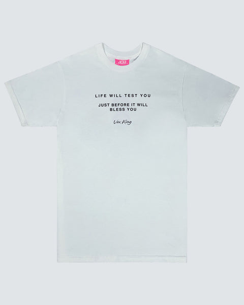 acia x Vex King Quote T-shirt - White